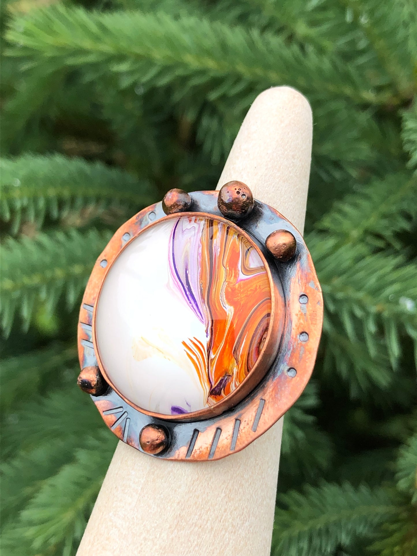 Copper Sun Ring