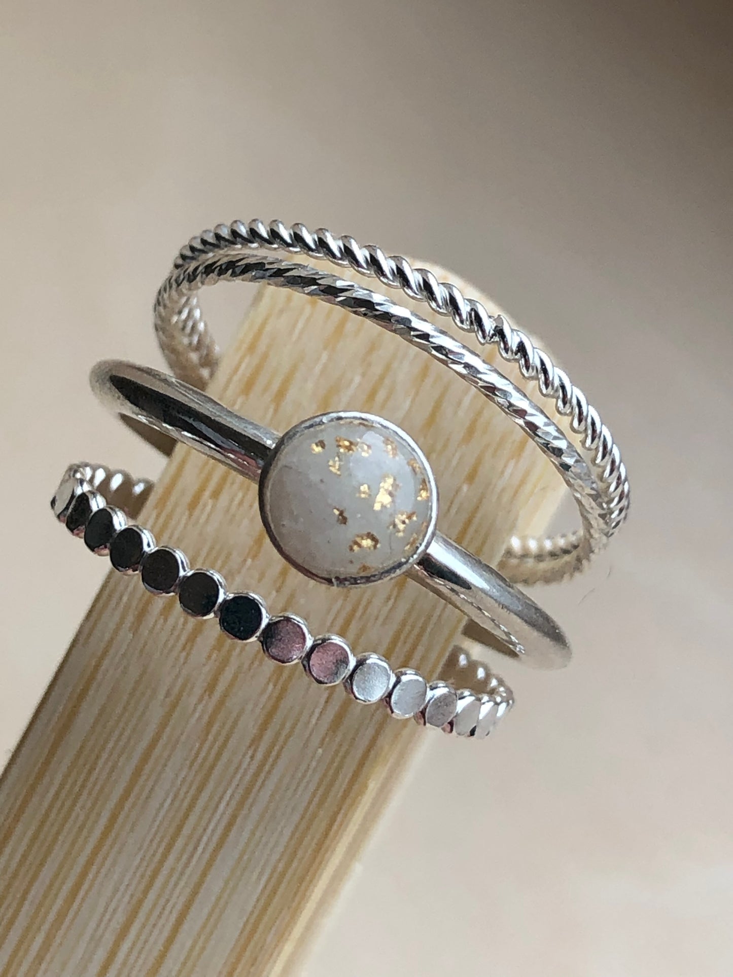 Sterling Silver Stacking Keepsake Ring